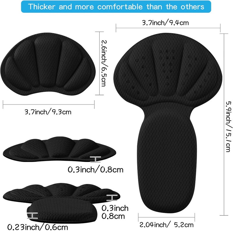 SUMBLIME Adhesive Back of Heel Cushion Pads, Heel Grips Inserts for Boots, Too Big Loose Shoes, Reusable Heel Guards Liners for Women Men, Improve Shoe Fit - Image 5